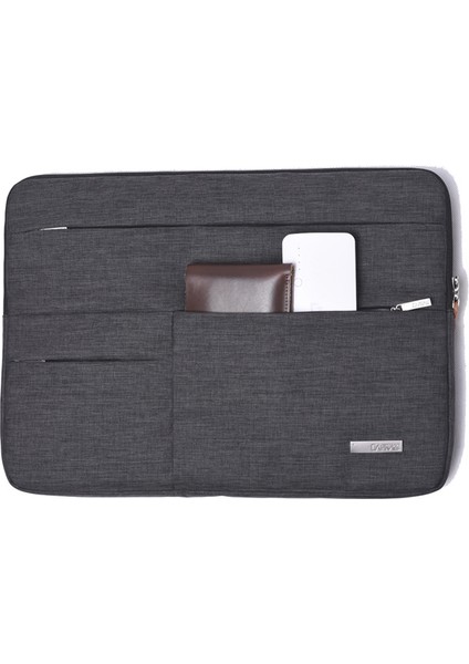 L2-02 Business Style Laptop Depolama Kılıfı Pu Dergi Slim Taşıma Çantası 13 Inçlik Defter Için Şok Geçirmez Astar (Yurt Dışından)