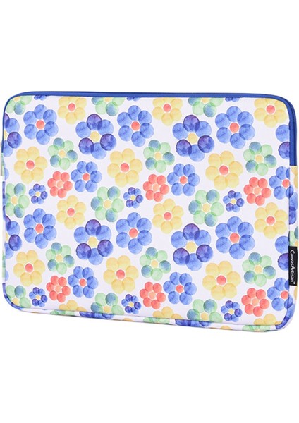 G51-T0121 2parça/set Büyük Çiçek Suluboya Boyama Pu Defter Çantası 15 Inç Fermuarlı Dizüstü Bilgisayar Kılıfı + Küçük Çanta (Yurt Dışından) fırsatları