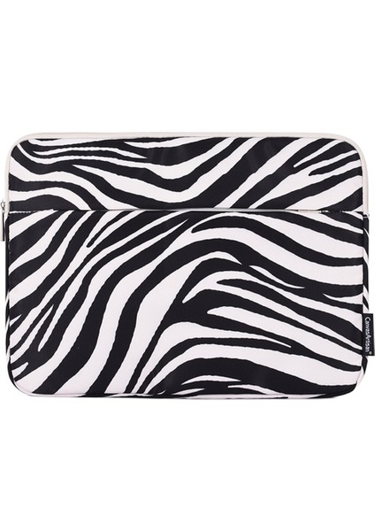 H33-11 Zebra-Şeritli Desen 11 Inç Dizüstü Bilgisayarlar Çizik Dirençli Taşıma Çantası Için Şok Geçirmez Manşon Torbası (Yurt Dışından)
