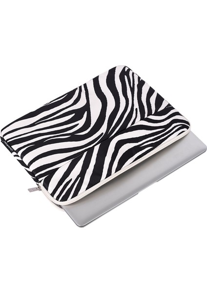 H33-11 Zebra-Şeritli Desen 11 Inç Dizüstü Bilgisayarlar Çizik Dirençli Taşıma Çantası Için Şok Geçirmez Manşon Torbası (Yurt Dışından)