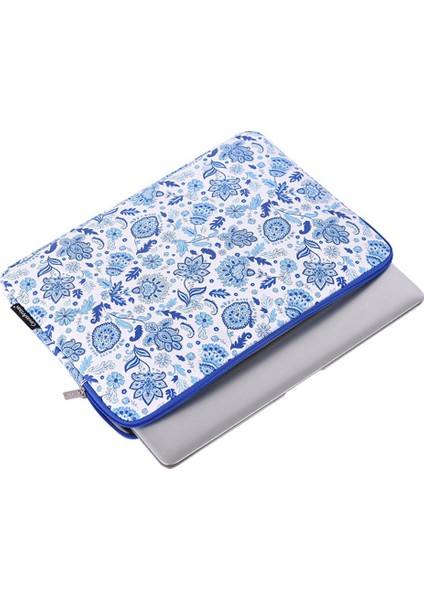 G54-T0111 15 Macbook Için Dizüstü Bilgisayar Taşıma Çantası Desen Baskı Pu Deri Dizüstü Bilgisayar Bilgisayar Koruma Kolu Küçük Kese Ile (Yurt Dışından)