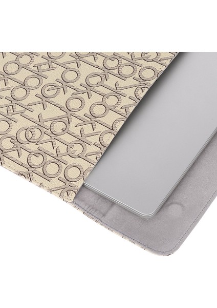 E61-01 12 Inç Dizüstü Bilgisayar Taşıma Çantası Mektubu Tamam Baskı Manyetik Flip Pu Deri Dizüstü Bilgisayar Kolu (Yurt Dışından) fırsatları