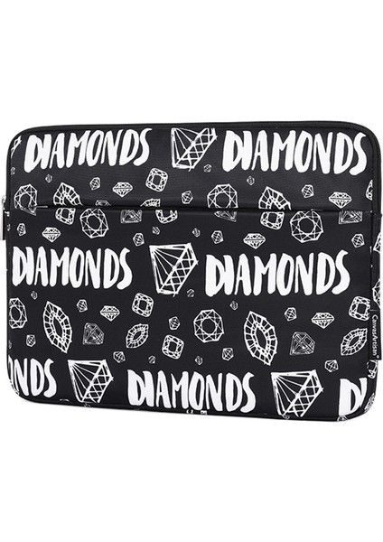 H15-11 Dizüstü Bilgisayar Koruyucu Kol Elmas Desen Fermuar Defter Taşıma Çantası 13 Inç Dizüstü Bilgisayar (Yurt Dışından) fiyatları