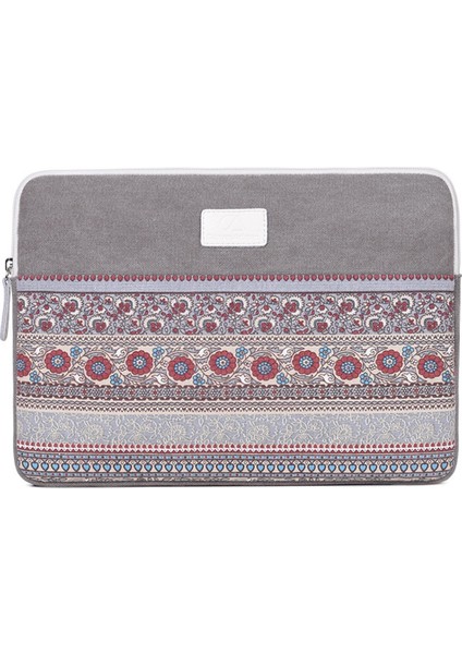 T38-16 12 Inç Defterler Için Taşınabilir Taşıma Kılıfı Şok Geçirmez Canvas Tag Ulusal Stil Desen Basılı Dizüstü Tag (Yurt Dışından)