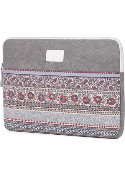 T38-16 12 Inç Defterler Için Taşınabilir Taşıma Kılıfı Şok Geçirmez Canvas Tag Ulusal Stil Desen Basılı Dizüstü Tag (Yurt Dışından) modelleri