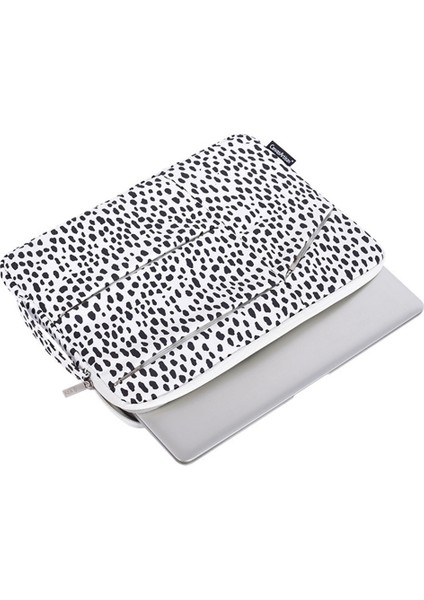 H36-58 Inek Deseni Şok Geçirmez Kol Torbası 12 "dizüstü Bilgisayar Için 3 Dış Torba Ile Çizme Anti-Çizim Çantası (Yurt Dışından) modelleri