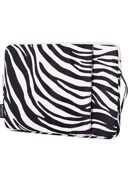 H33-89 Zebra-Şeritli Desen Şok Geçirmez 15 Inç Dizüstü Bilgisayarlar Için Çizilmeye Dayanıklı Dizüstü Bilgisayar Kolu Kol Kayışı/dikey Kese Ile (Yurt Dışından) modelleri