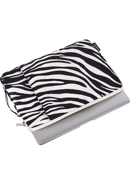 H33-89 Zebra-Şeritli Desen Şok Geçirmez 15 Inç Dizüstü Bilgisayarlar Için Çizilmeye Dayanıklı Dizüstü Bilgisayar Kolu Kol Kayışı/dikey Kese Ile (Yurt Dışından) fırsatları