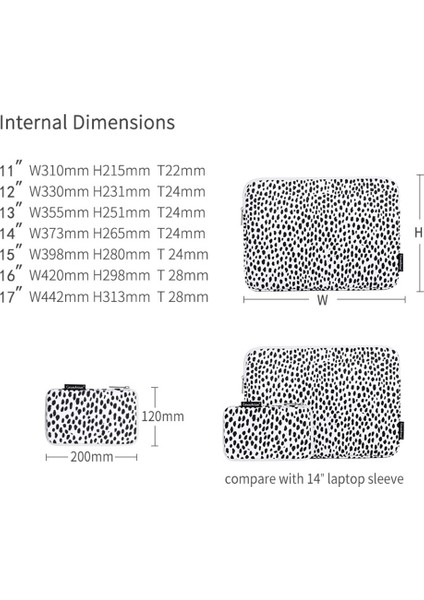 H36-T0121 Su Geçirmez Inek Tahıl Desenli Dizüstü Bilgisayar Koruyucu Kol Torbası, 11 Inç Dizüstü Bilgisayar Için Küçük Torba Ile (Yurt Dışından) indirimleri