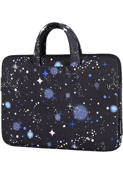 H16-B01 Yıldızlı Gökyüzü Desen Dizüstü Bilgisayar Taşıma Çantası Koruyucu Çanta 13 Inç Dizüstü Bilgisayar (Yurt Dışından)