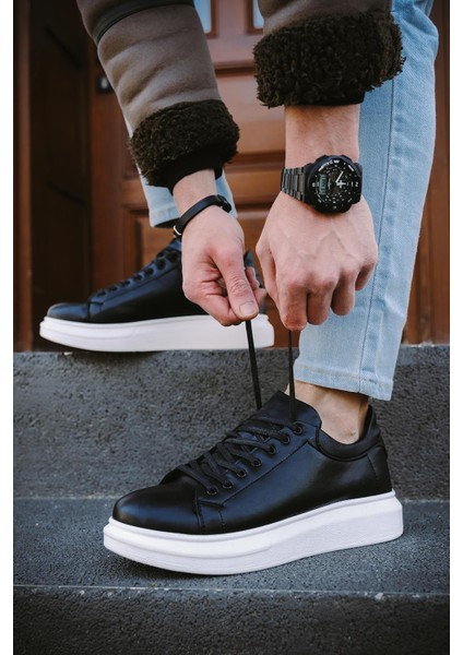 Cnt 360 Bağcıklı Kalın Taban Erkek Sneaker