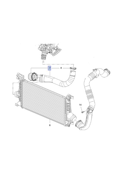 Zafira C 1.4 Benzinli Motor Turbo Hortumu Ibraş Marka