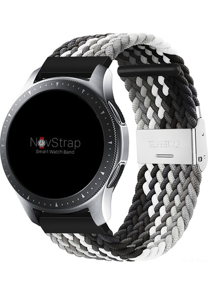 Huawei Watch Gt3 46MM ile Uyumlu Kordon Kayış (22MM) Flexible Elastik Örgü Kayış