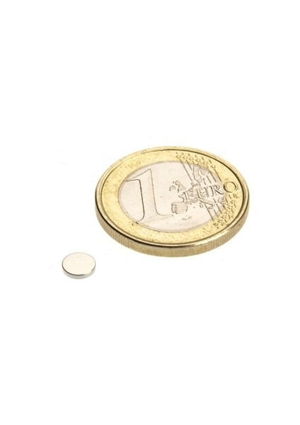 5 x 1 mm Çap: 5 Mm, Kalınlık : 1 mm Yuvarlak Neodyum Mıknatıs