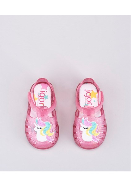 Tobby Unicornio Igor Marka Unicorn Kız Çocuk Sandalet Fuşya