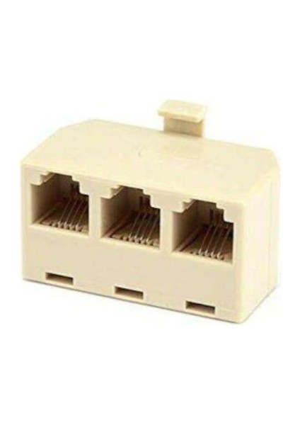RJ11 3 Port Telefon Çoklayıcı Aparat