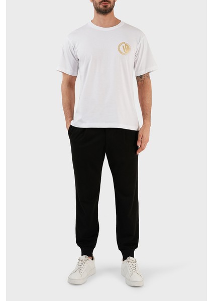 % 100 Pamuk Regular Fit Bisiklet Yaka T Shirt Erkek T Shirt 74GAHT10 CJ00T G03