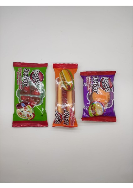 Jelly Junior Karışık Fast Food Meyve Sulu Jelibon 24 Adet