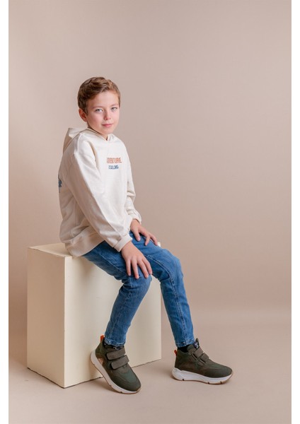 Avril Çift Cırtlı Deri Erkek Çocuk Bot Haki fiyatları