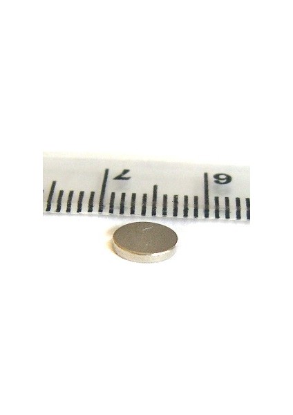 6 x 1 mm Çap: 6 Mm, Kalınlık : 1 mm Yuvarlak Neodyum Mıknatıs -20ADET