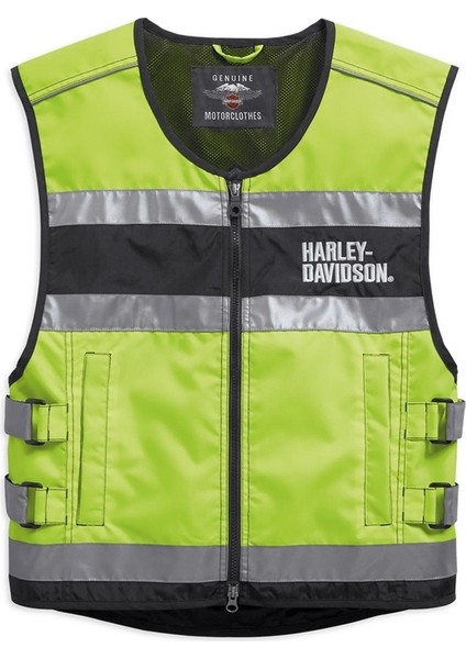 Harley-Davidson Men's Hi-Visibility Ce-Certified Reflective Vest