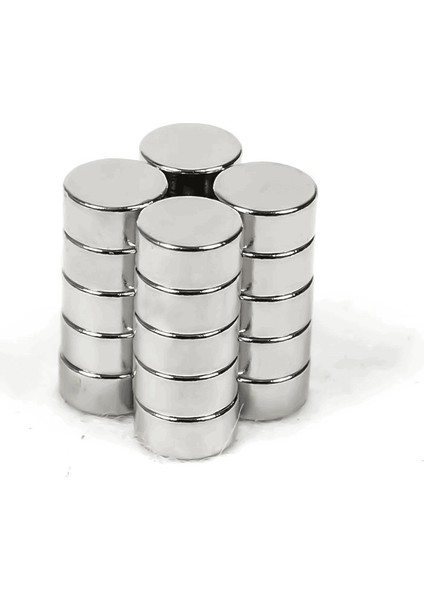 6 x 3 mm Çap: 6 Mm, Kalınlık : 3 mm Yuvarlak Neodyum Mıknatıs