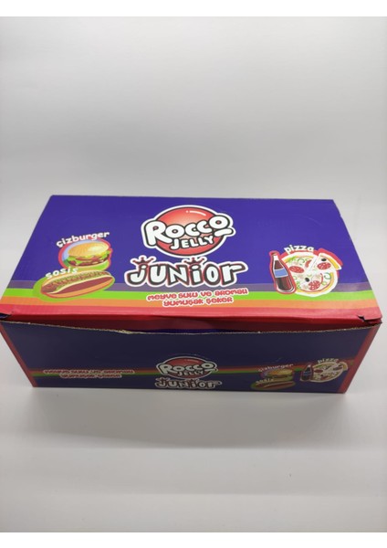 Jelly Junior Karışık Fast Food Meyve Sulu Jelibon 24 Adet