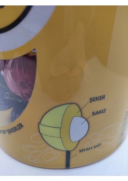 Sakız Dolgulu Meyve Aromalı Sakızlı Lolipop Şeker 90 Adet fiyatları