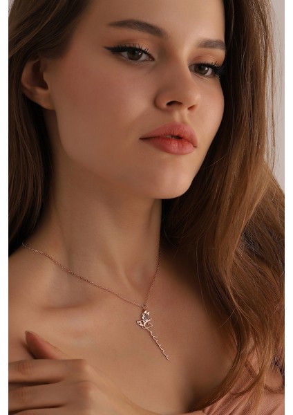 925 Ayar Gümüş Kelebek Isim Kolye fiyatları