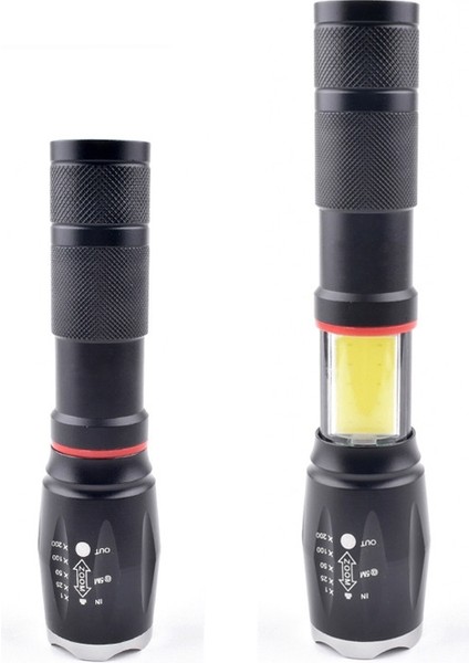 LED El Feneri, Renk: Siyah Kafa (Pil Yok, Şarj Cihazı Yok) (Yurt Dışından)