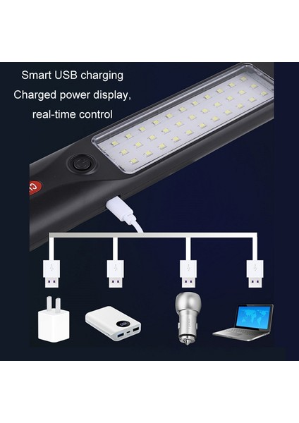 USB Şarj Edilebilir Su Geçirmez LED Işığı, Güç Ekranı ile (Yurt Dışından)