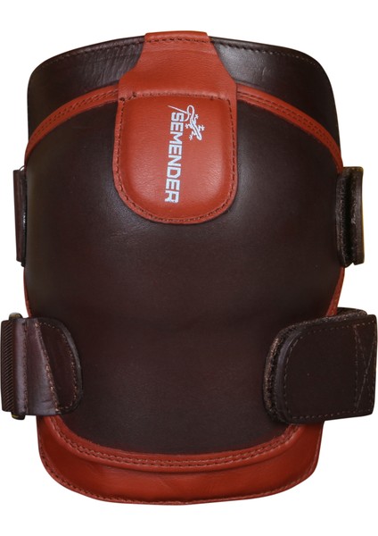 Motosiklet Koruyucu Dizlik, Doğal Deriden, El Yapımı, Kahve-Kiremit