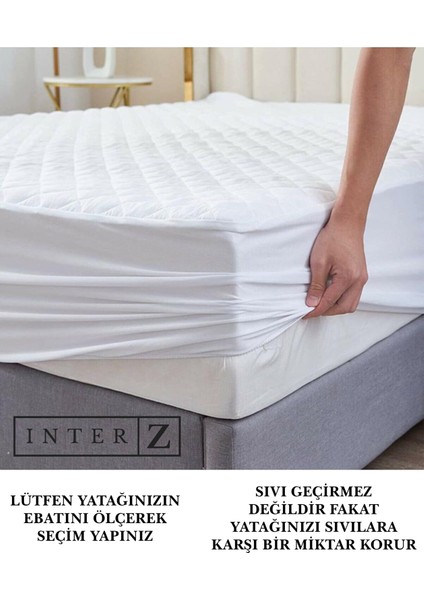 Inter Z Kapitoneli Fitted Yatak Koruyucu Alez (TÜM EBATLAR) 200x200