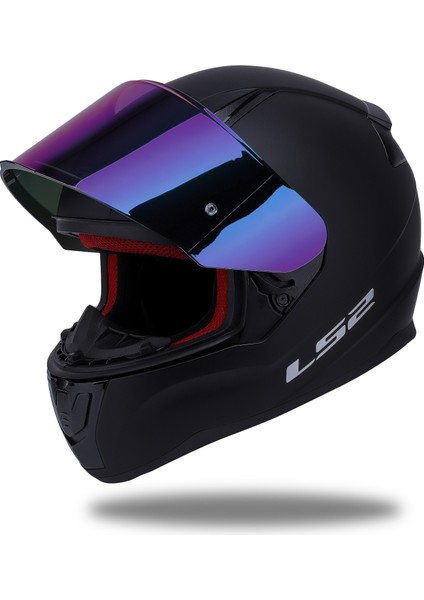 Rapıd Mat Siyah Kask Gök Küşağı Cam modelleri