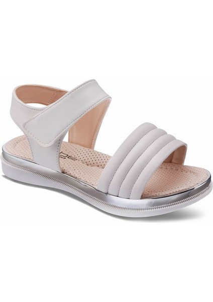 502 V 1302 Kız Çocuk Sandalet Beyaz