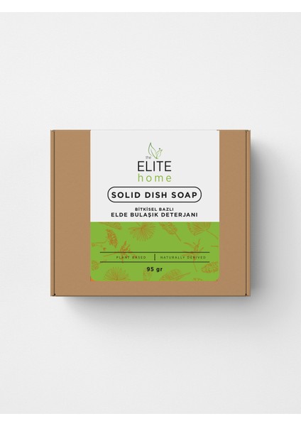 The Elite Home Bitkisel Bazlı Katı Elde Bulaşık Deterjanı 95 gr