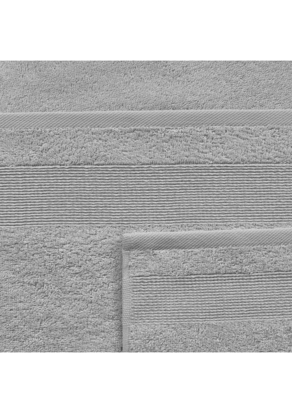 2'li Havlu Seti 50x80 cm + 70x140 cm Gri fırsatları