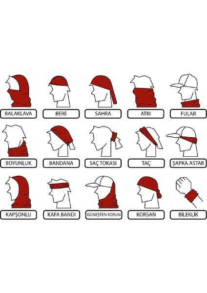 Extreme Spor Motor ve Bisiklet Kullananlara Özel Desenli Buff Boyunluk Bandana Balaklava fiyatları
