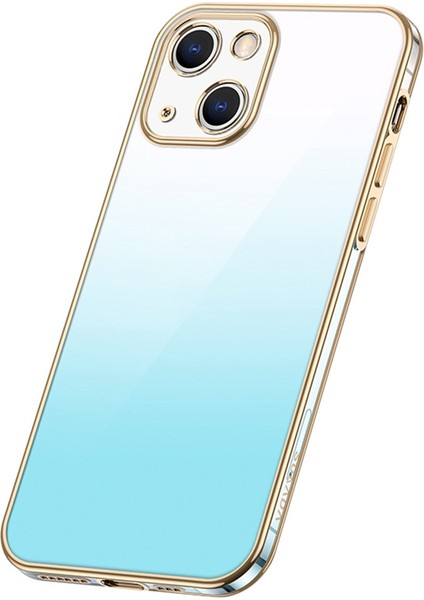 Iphone 14 Plus Mavi Için Kaplama Gradyan Telefon Kılıfı (Yurt Dışından)