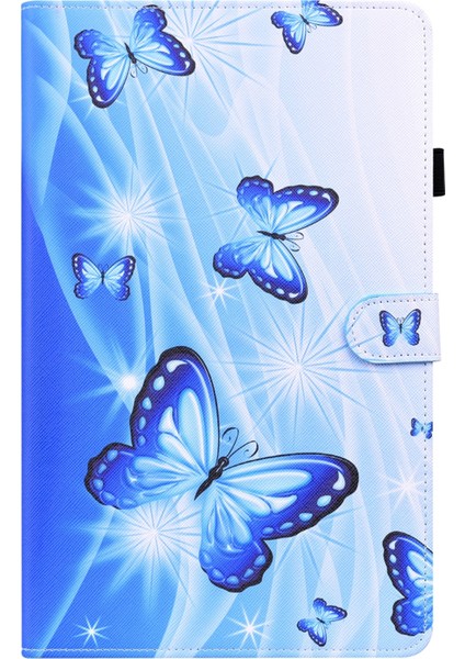 Szykdsamsung Galaxy Tab S8 / Galaxy Tab S7 Için 2020 SM-T870 / SM-T875 Hayvan Desenli Yatay Flip Deri Kılıf, Tutucu ve Kart Yuvaları ve Fotoğraf Çerçevesi ile (Yurt Dışından)
