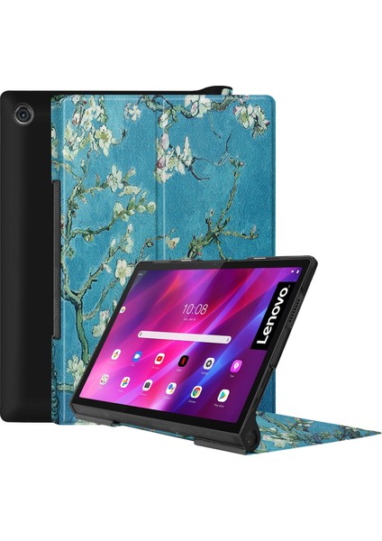 Lenovo Yoga Sekmesi Için Custer Doku Pu Deri Kılıf 11 Kayısı Blossom (Yurt Dışından)