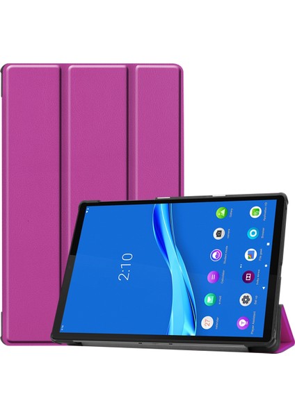 Lenovo M10 Plus TB-X606F Custer Desen Kılıfı Mor (Yurt Dışından) fiyatları