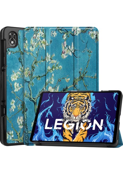 Lenovo Legion Y700 Kayısı Blossom Için Custer Boyalı Tablet Kılıfı (Yurt Dışından)