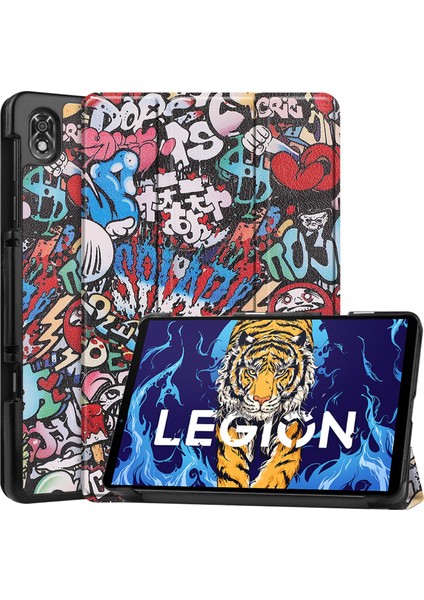 Lenovo Legion Y700 Graffiti Için Custer Boyalı Tablet Kılıfı (Yurt Dışından)