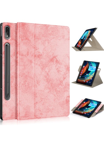 Lenovo Için Deri Tablet Kılıf P12 Pro Pink (Yurt Dışından)