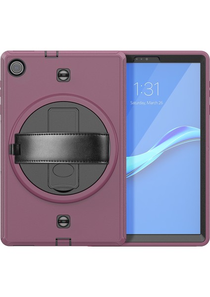 Lenovo Tab M10 Için Tablet Kılıfı Plus X606F Koyu Gül Kırmızı (Yurt Dışından)