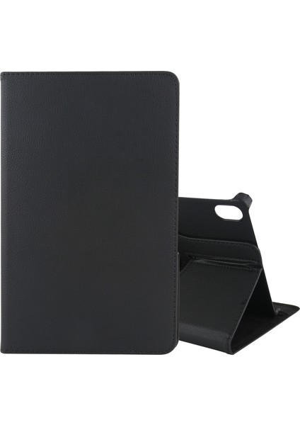 Lenovo Sekmesi Için P11 / Sekme P11 5g Litchi Doku Deri Kılıf Siyah (Yurt Dışından)