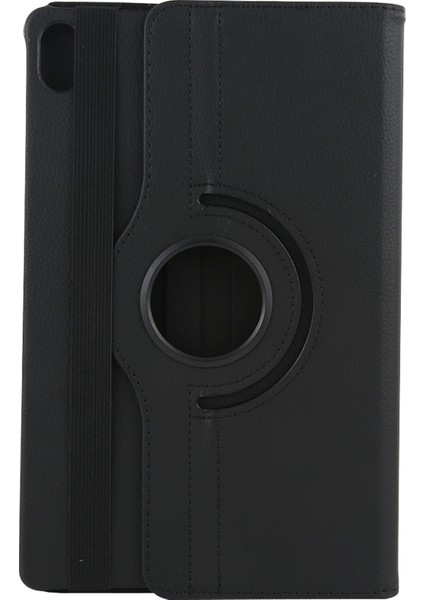 Lenovo Sekmesi Için P11 / Sekme P11 5g Litchi Doku Deri Kılıf Siyah (Yurt Dışından)