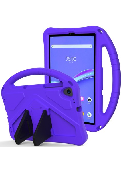 Lenovo M10 Plus X606 Eva Düz Yasal Anti Koruyucu Kılıf Shl Tutucu Mor ile (Yurt Dışından)