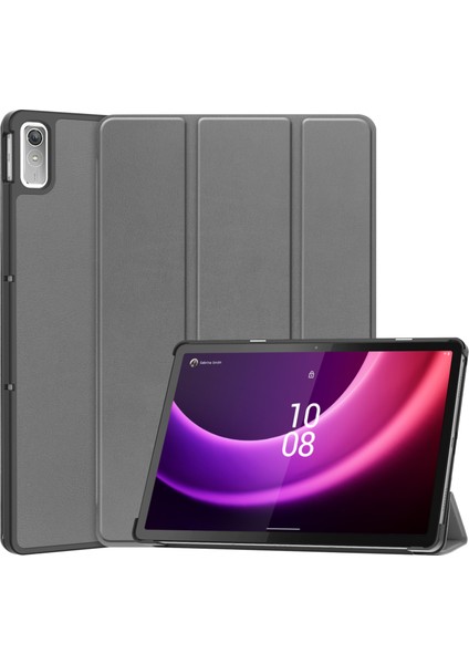 Lenovo Sekmesi Için Deri Akıllı Tablet Kasası P11 Gen 2 Gri (Yurt Dışından)